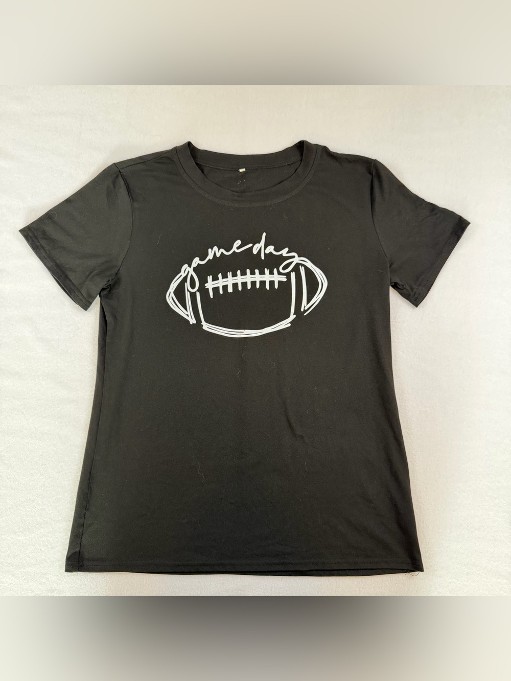 Game Day Football Graphic Tee - Black